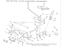 Front Axle And Steering Diagram and Parts List for R2-12B501 1990 Toro Lawn Tractor