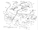 Electrical System Diagram and Parts List for R2-12B501 1990 Toro Lawn Tractor