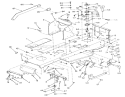 Frame, Sheet Metal And Covers Diagram and Parts List for S2-12K501 1989 Toro Lawn Tractor