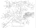 Hydrostatic Transaxle-Control Linkage Diagram and Parts List for S2-12K501 1989 Toro Lawn Tractor