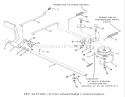 Brake And Clutch Linkage-Mechanical Transmission Diagram and Parts List for S2-12K501 1989 Toro Lawn Tractor