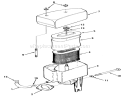 Air Cleaner-612-Z Diagram and Parts List for Y1-12OE01 1990 Toro Lawn Tractor
