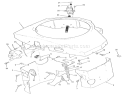 Section 10-Covers, Fuel Pump, Coil, Regulator & Governor Linkage Diagram and Parts List for Y1-16OE01 1989 Toro Lawn Tractor