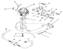 Carburetor And Intake Manifold-616-Z Diagram and Parts List for Y1-16OE02 1990 Toro Lawn Tractor