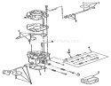 Carburetor Components-616-Z Diagram and Parts List for Y1-16OE02 1990 Toro Lawn Tractor