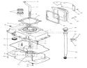 Oil Base & Fill Tube Assembly Diagram and Parts List for Y1-16OEE4 2000001-2999999 - 1992 Toro Lawn Tractor