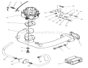 Carburetor & Intake Manifold Assembly Diagram and Parts List for Y1-16OEE4 2000001-2999999 - 1992 Toro Lawn Tractor