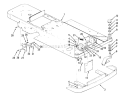 Frame And Front Wheel Fork Diagram and Parts List for Y1-12OE02 1000001-1999999 - 1991 Toro Lawn Tractor