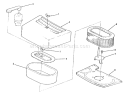 Air Cleaner-616-Z, 620-Z Diagram and Parts List for Y1-12OE02 1000001-1999999 - 1991 Toro Lawn Tractor