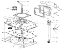 Oil Base & Fill Tube Assembly Diagram and Parts List for Y1-20OE03 2000001-2999999 - 1992 Toro Lawn Tractor