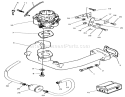 Carburetor & Intake Manifold Assembly Diagram and Parts List for Y1-20OE03 2000001-2999999 - 1992 Toro Lawn Tractor