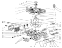 Transmission Assembly Eaton Diagram and Parts List for Y1-20OE03 2000001-2999999 - 1992 Toro Lawn Tractor