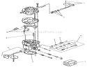 Carburetor Components Assembly Diagram and Parts List for Y1-20OE03 2000001-2999999 - 1992 Toro Lawn Tractor