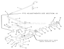 Pto Drive Diagram and Parts List for Z1-18KE01 1986 Toro Lawn Tractor