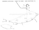 Mower Deck Diagram and Parts List for Z1-18KE01 1986 Toro Lawn Tractor