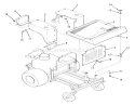 Fenders And Covers Diagram and Parts List for Z1-18KE02 1987 Toro Lawn Tractor