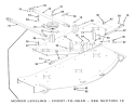 Mower Mount Diagram and Parts List for Z1-18KE02 1987 Toro Lawn Tractor