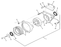 Pto Electric Clutch Diagram and Parts List for Z1-24OE03 1990 Toro Lawn Tractor