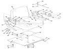 Seat Diagram and Parts List for Z1-24OE03 1990 Toro Lawn Tractor