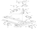 Attachment Height Control Diagram and Parts List for Z1-24OE03 1990 Toro Lawn Tractor