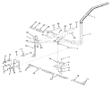 Transmission Drive Linkage Diagram and Parts List for Z1-24OE03 1990 Toro Lawn Tractor