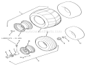 Wheels And Tires Diagram and Parts List for Z1-24OE03 1990 Toro Lawn Tractor
