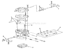 Carburetor Components Diagram and Parts List for Z1-24OE03 1990 Toro Lawn Tractor