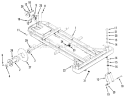 Frame, Rear Hub And Front Wheel Fork Diagram and Parts List for Z1-24OE04 1000001-1999999 - 1991 Toro Lawn Tractor