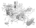 Engine Cylinder Block Diagram and Parts List for Z1-24OE05 2000001-2999999 - 1992 Toro Lawn Tractor