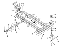 Frame, Rear Hub And Front Wheel Fork Diagram and Parts List for Z1-24OE05 2000001-2999999 - 1992 Toro Lawn Tractor