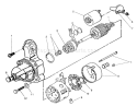 Starter Diagram and Parts List for Z1-24OE05 2000001-2999999 - 1992 Toro Lawn Tractor