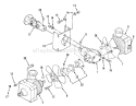 Transmission Drive Diagram and Parts List for Z1-24OE05 2000001-2999999 - 1992 Toro Lawn Tractor