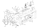 Transmission Drive Frame Diagram and Parts List for Z1-24OE05 2000001-2999999 - 1992 Toro Lawn Tractor