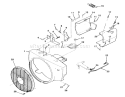 Blower Housing Assembly Diagram and Parts List for Z1-24OE05 2000001-2999999 - 1992 Toro Lawn Tractor