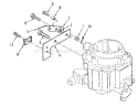 Choke Linkage Diagram and Parts List for Z1-24OE05 2000001-2999999 - 1992 Toro Lawn Tractor