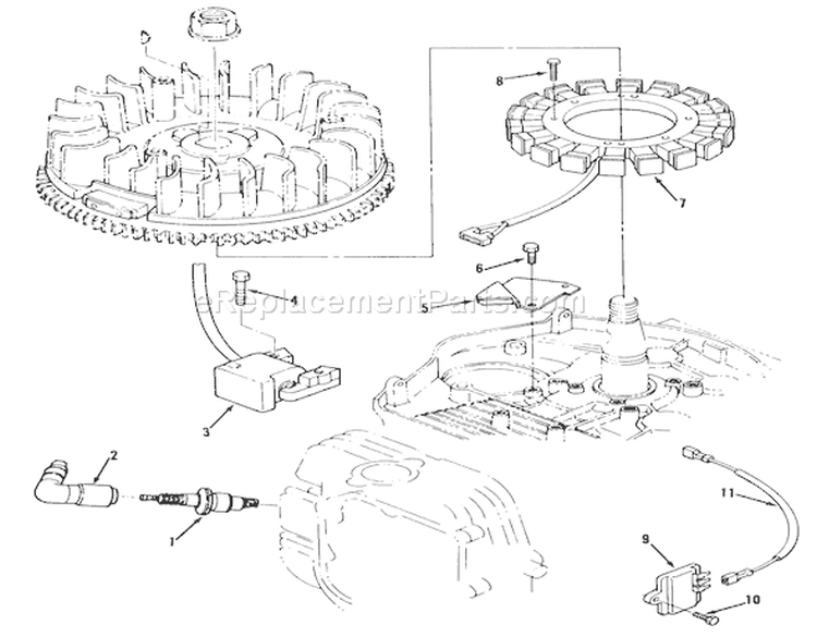 Ignition-612-Z Diagram and Parts List for Y1-12OE02 1000001-1999999 - 1991 Toro Lawn Tractor