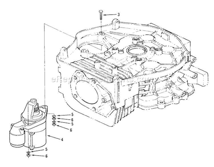 Starter-612-Z Diagram and Parts List for Y1-12OE02 1000001-1999999 - 1991 Toro Lawn Tractor