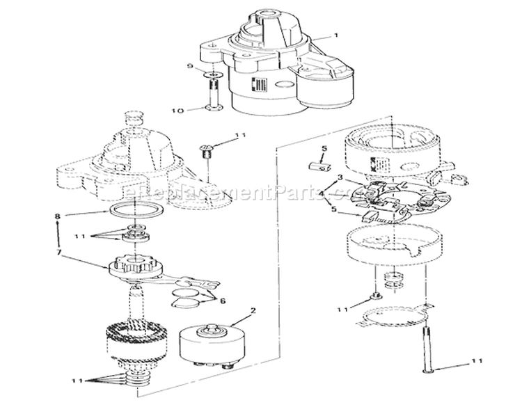 Starter-616-Z, 620-Z Diagram and Parts List for Y1-12OE02 1000001-1999999 - 1991 Toro Lawn Tractor