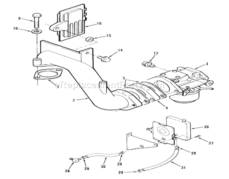 Carburetor-612-Z Diagram and Parts List for Y1-12OE02 1000001-1999999 - 1991 Toro Lawn Tractor