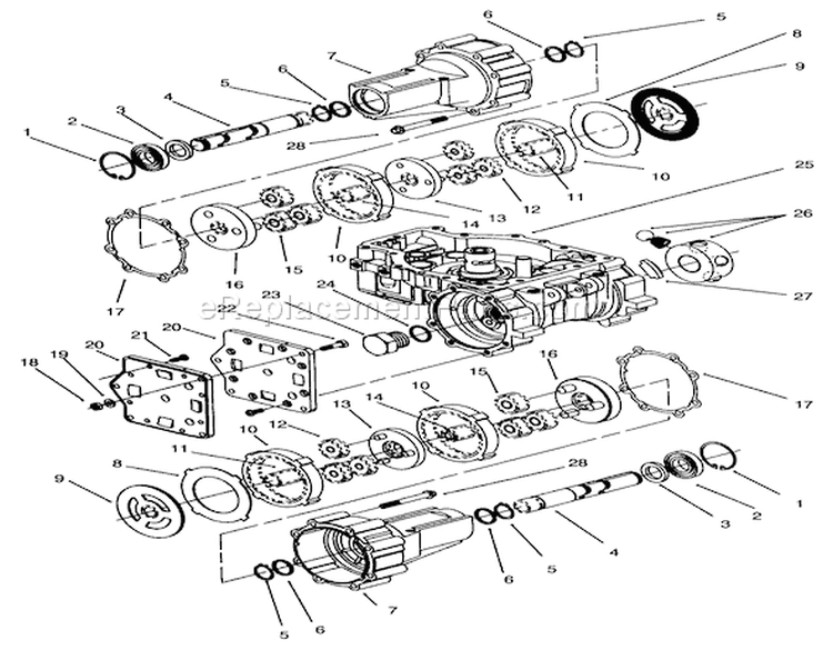 Page U Diagram and Parts List for Y1-20OE03 2000001-2999999 - 1992 Toro Lawn Tractor
