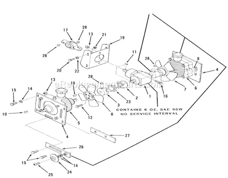 Page N Diagram and Parts List for Z1-18KE01 1986 Toro Lawn Tractor