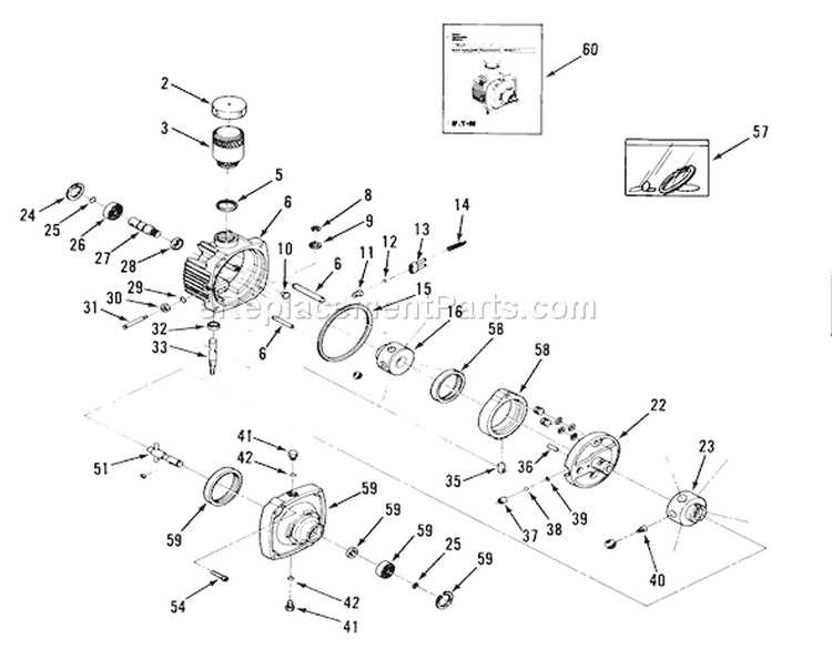 Hydrostatic Transmission Diagram and Parts List for Z1-18KE02 1987 Toro Lawn Tractor
