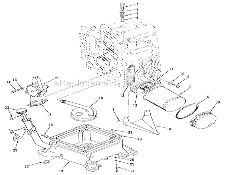 Section 3-Oil System Diagram and Parts List for Z1-24OE01 1988 Toro Lawn Tractor