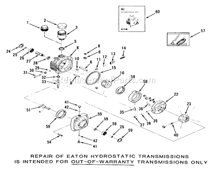 Section 4-Transmission Drive Diagram and Parts List for Z1-24OE01 1988 Toro Lawn Tractor