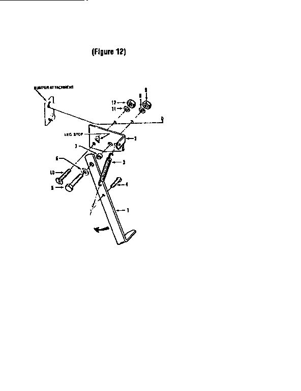 Kickstand Attachment Diagram and Parts List for 29919  Troy-Bilt Tiller