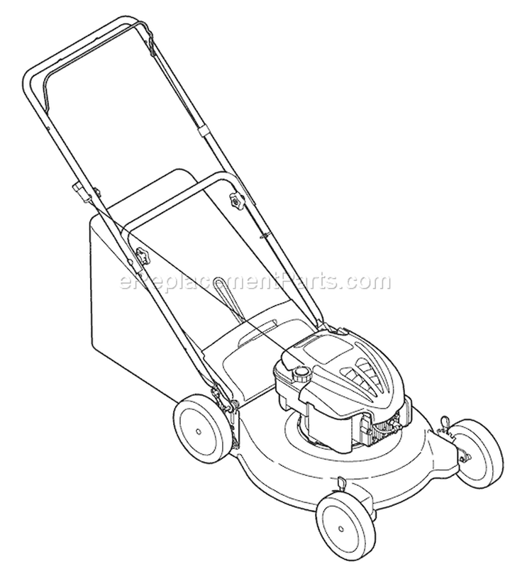 Page B Diagram and Parts List for 11A-429R766 2006 Troy-Bilt Lawn Mower