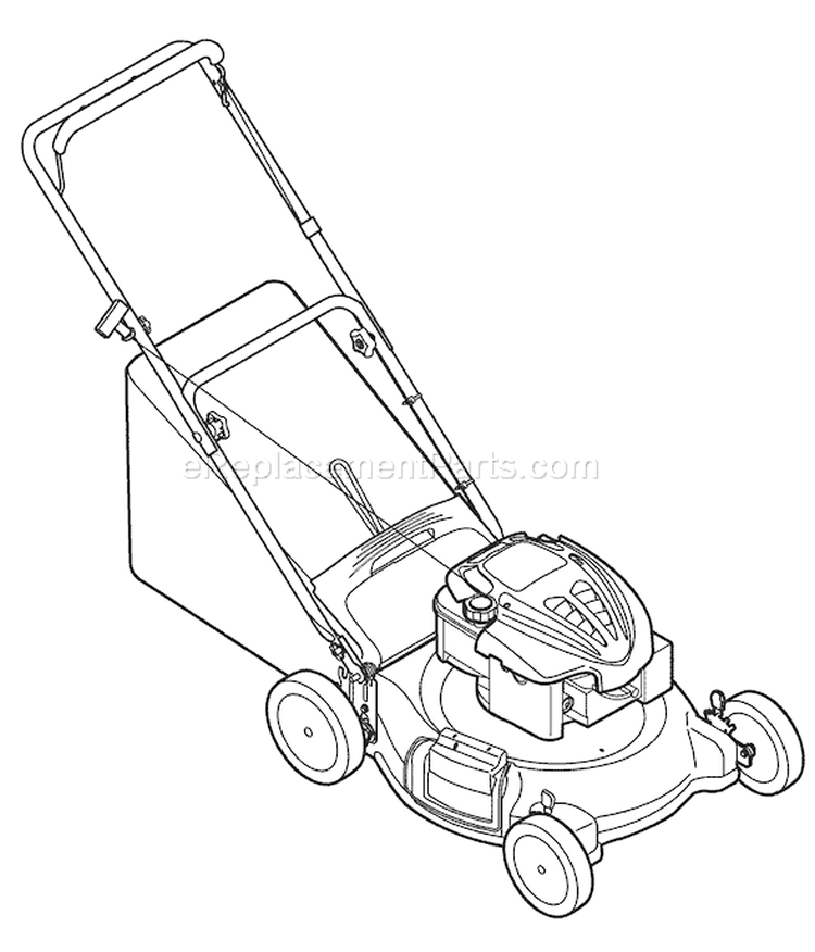 Page C Diagram and Parts List for 11A-436M011 2008 Troy-Bilt Lawn Mower
