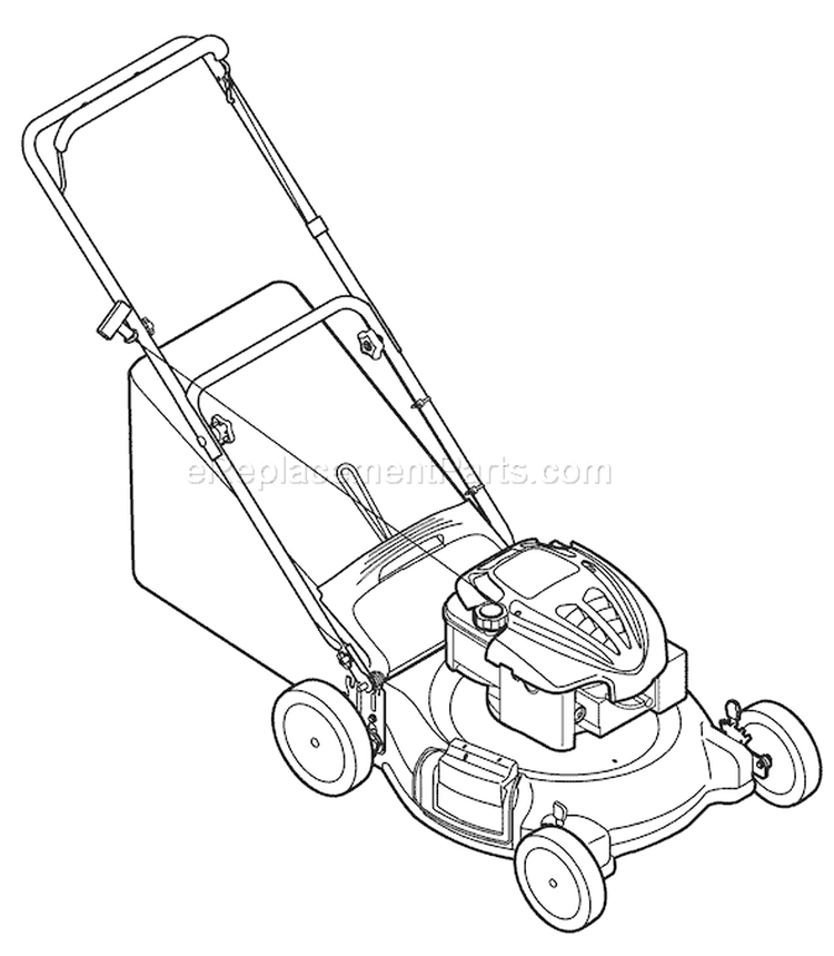 Page C Diagram and Parts List for 11A-436N063 2003 Troy-Bilt Lawn Mower