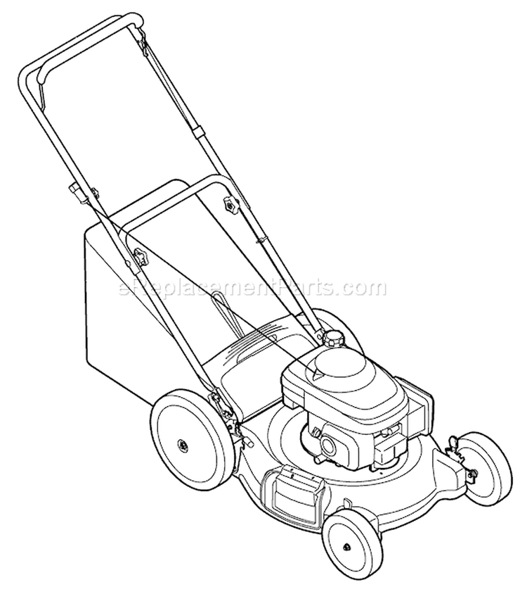 Page C Diagram and Parts List for 11A-542Q711 2009 Troy-Bilt Lawn Mower