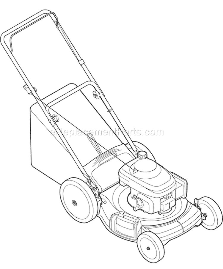 Page B Diagram and Parts List for 11A-542Q766 2007 Troy-Bilt Lawn Mower